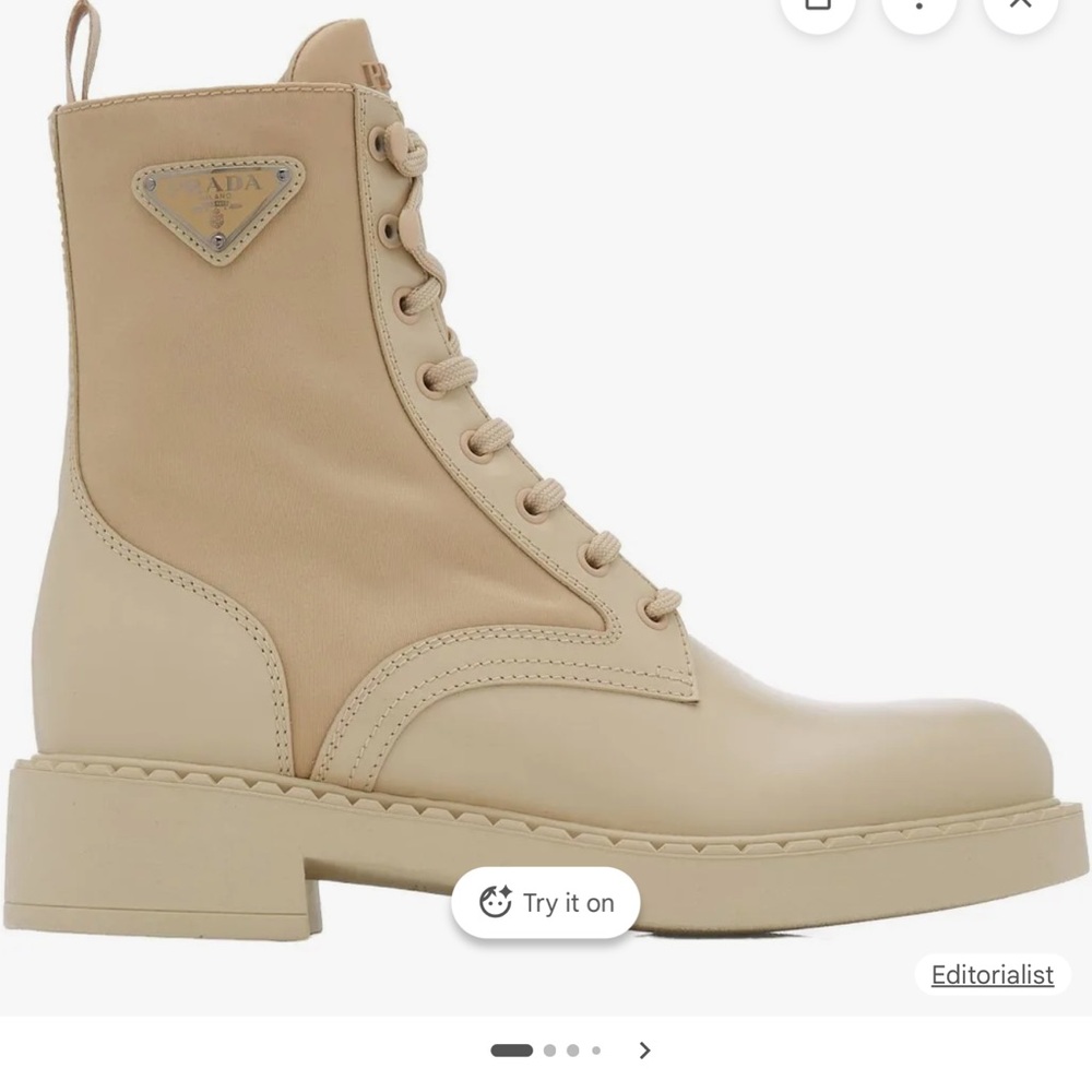 Prada Calzature Donna Lace-Up Boots